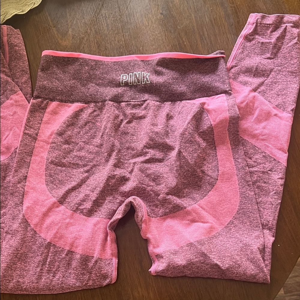 PINK Victoria's Secret Kids Two-Tone Leggings